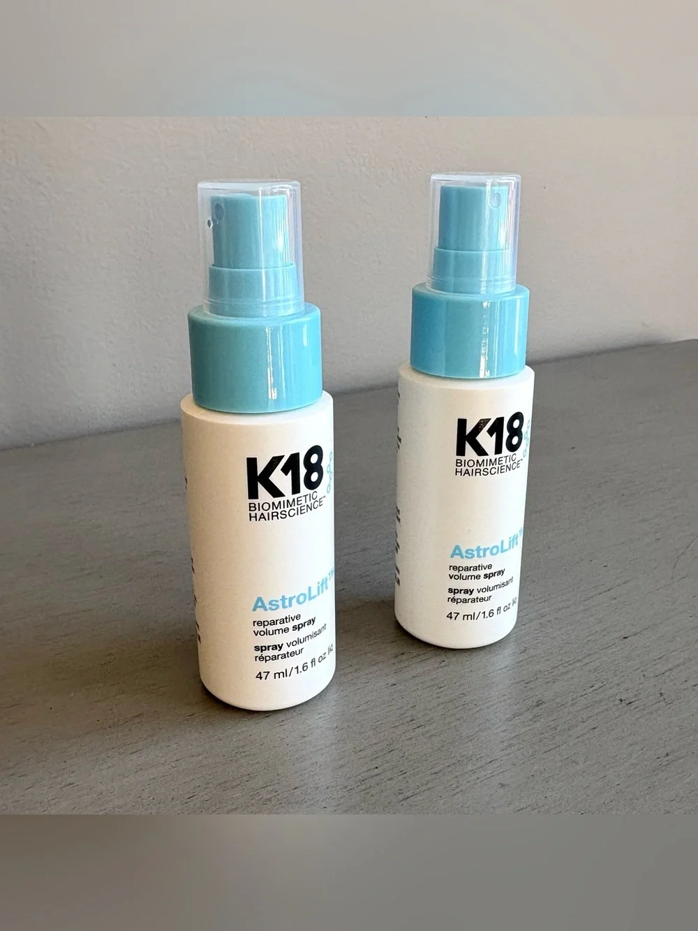 K18 Biomimetic Hair Science Astro Lift Reparative Volume Spray 1.6 Fl Oz NEW x2
